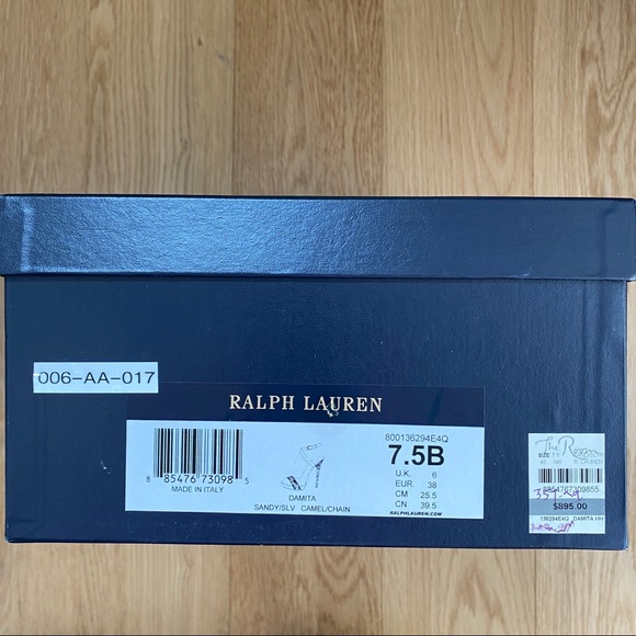 Ralph Lauren Designer Chain Heels 7.5 - Picture 10 of 12